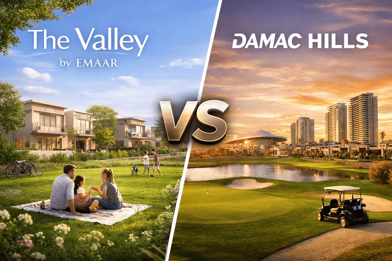 The Valley by Emaar vs DAMAC Hills: Key Differences in Investment Returns and Lifestyle