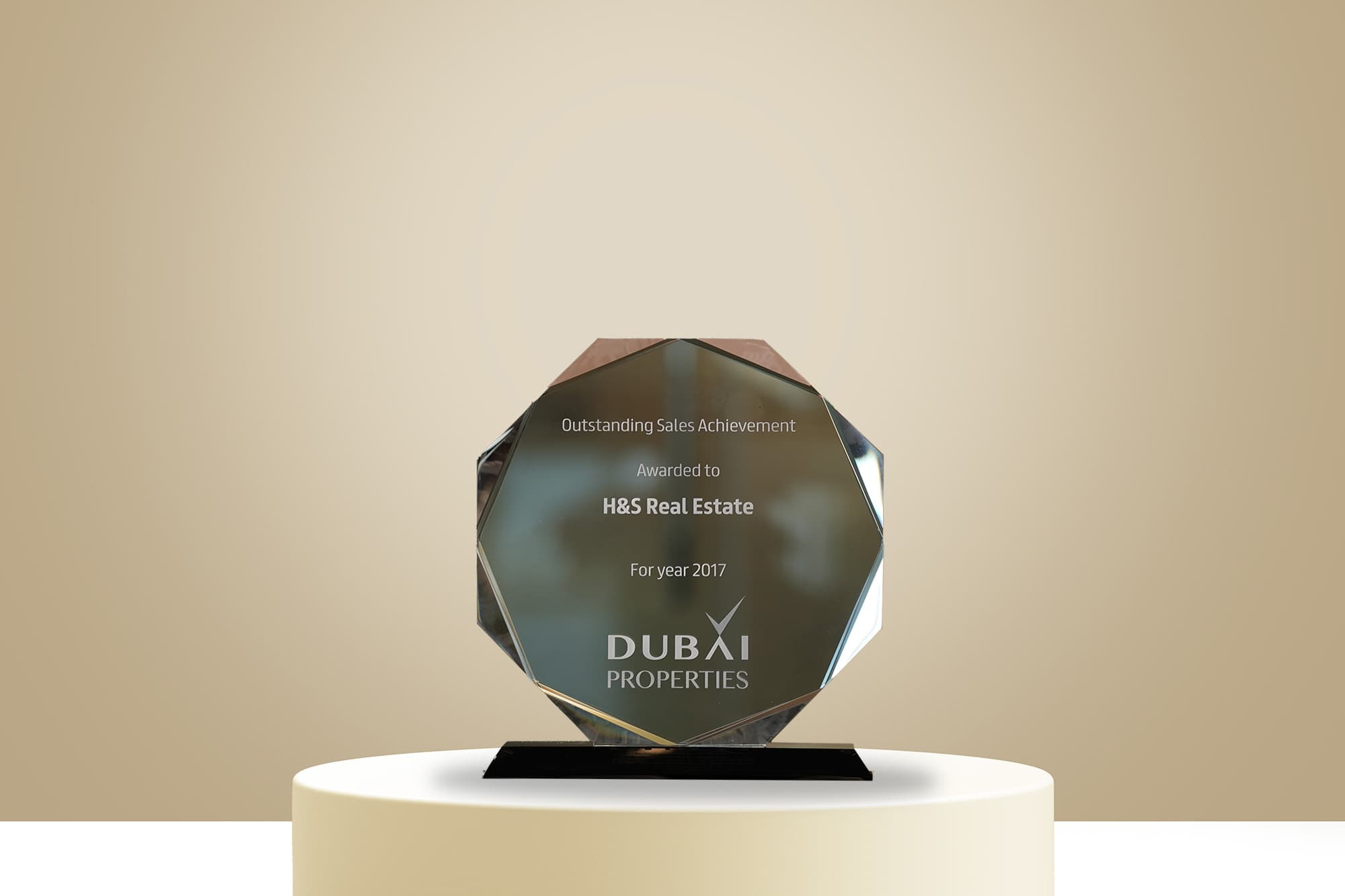 Outstanding Sales Achievement — Dubai Properties, 2017