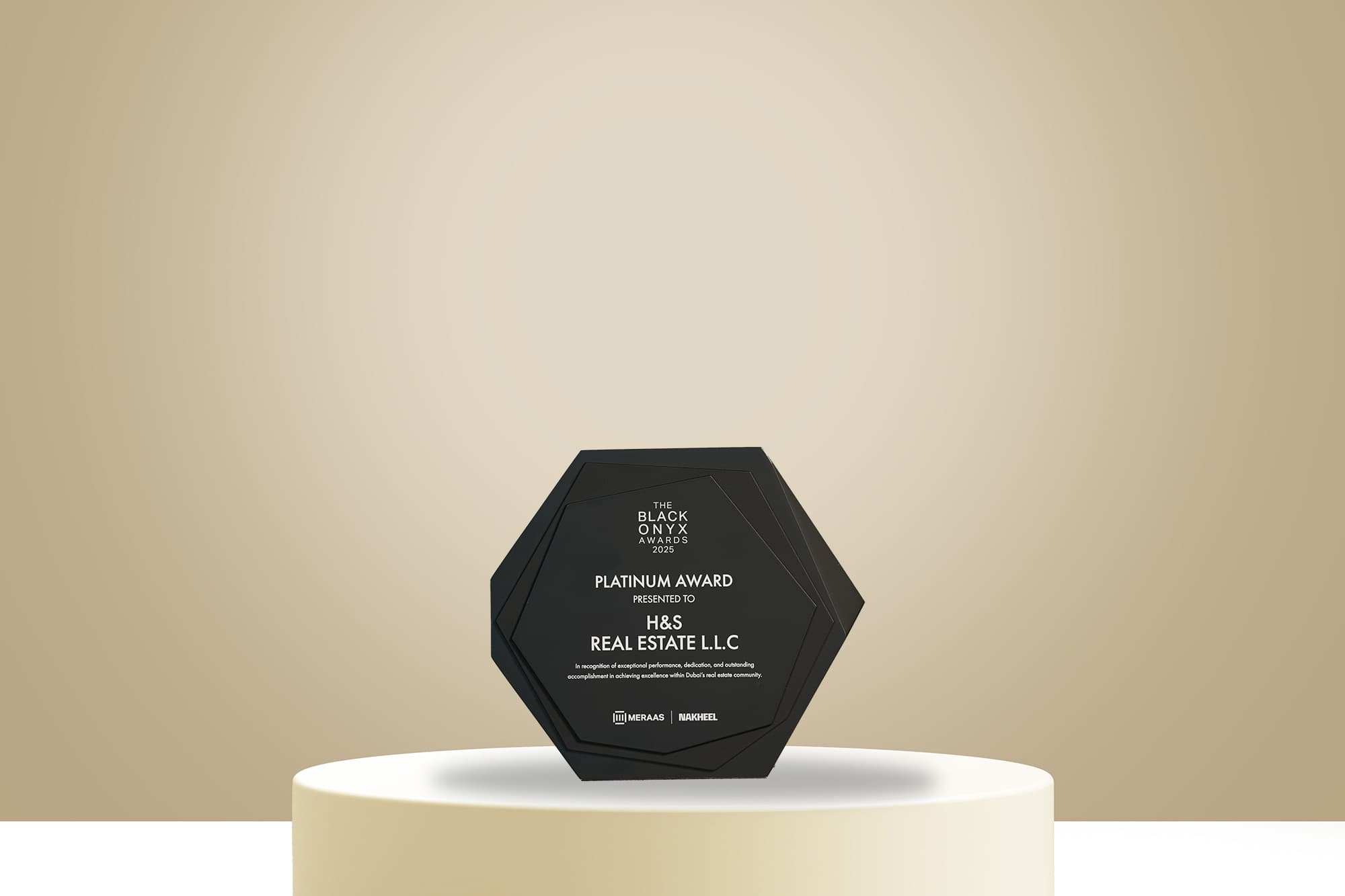 Black Onyx - Platinum Award — Meraas/Nakheel, 2025