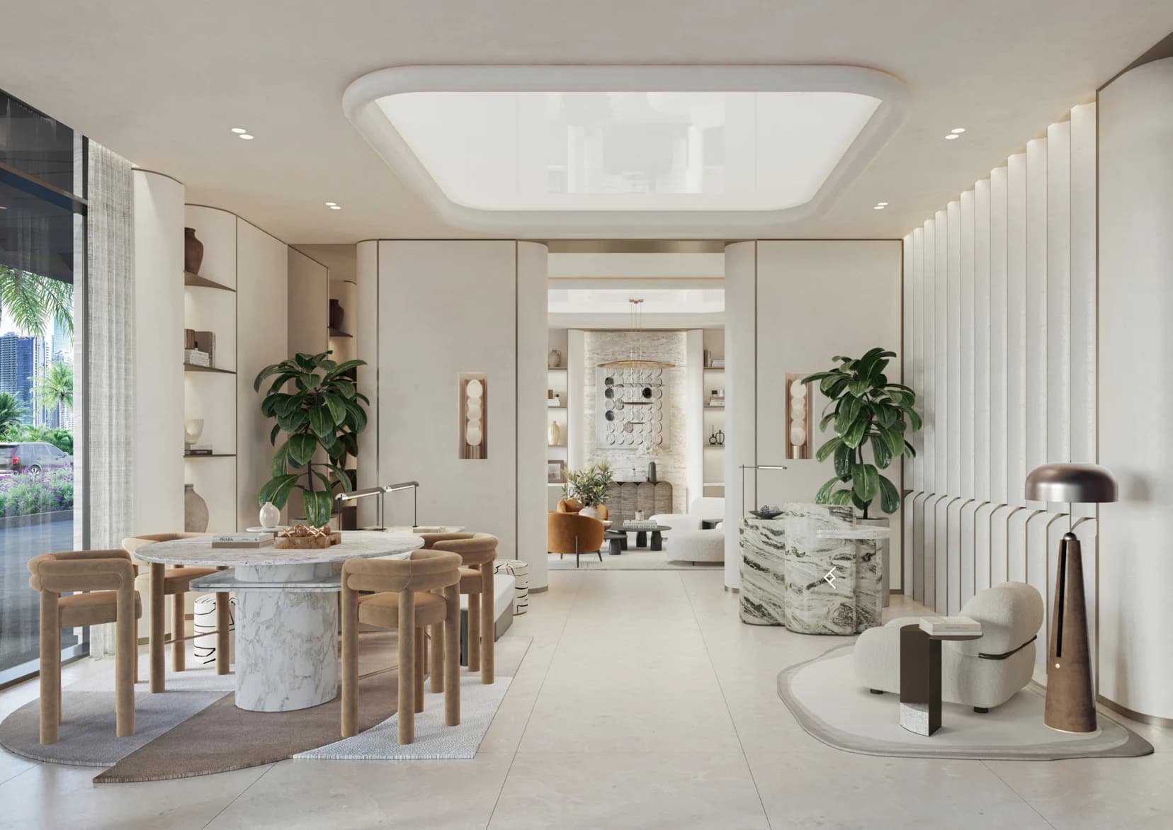 Panoramic lake views