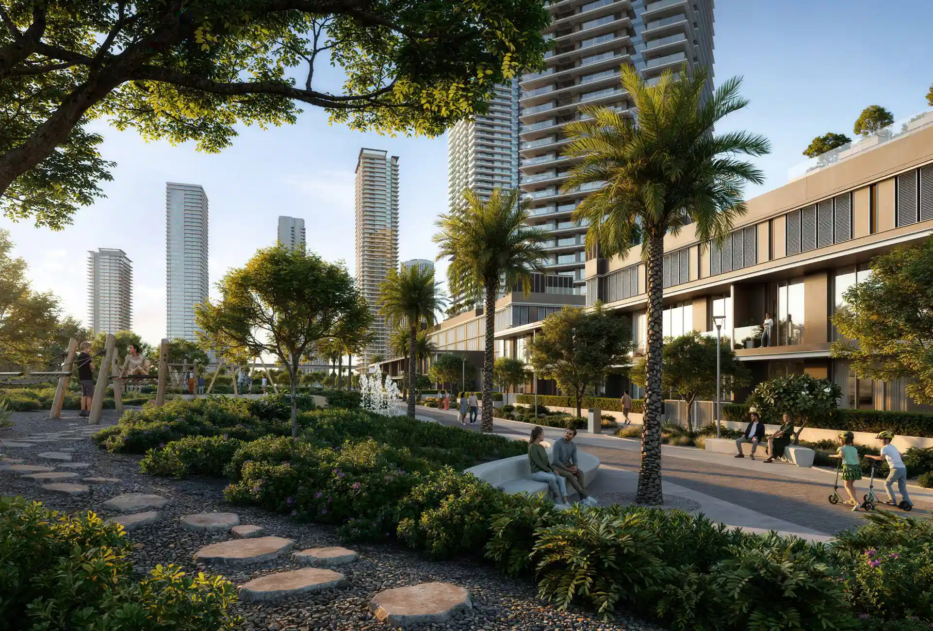 Children's play area and family amenities