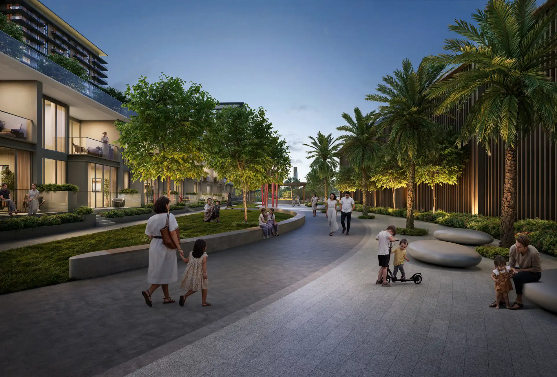 Landscaped gardens and community spaces