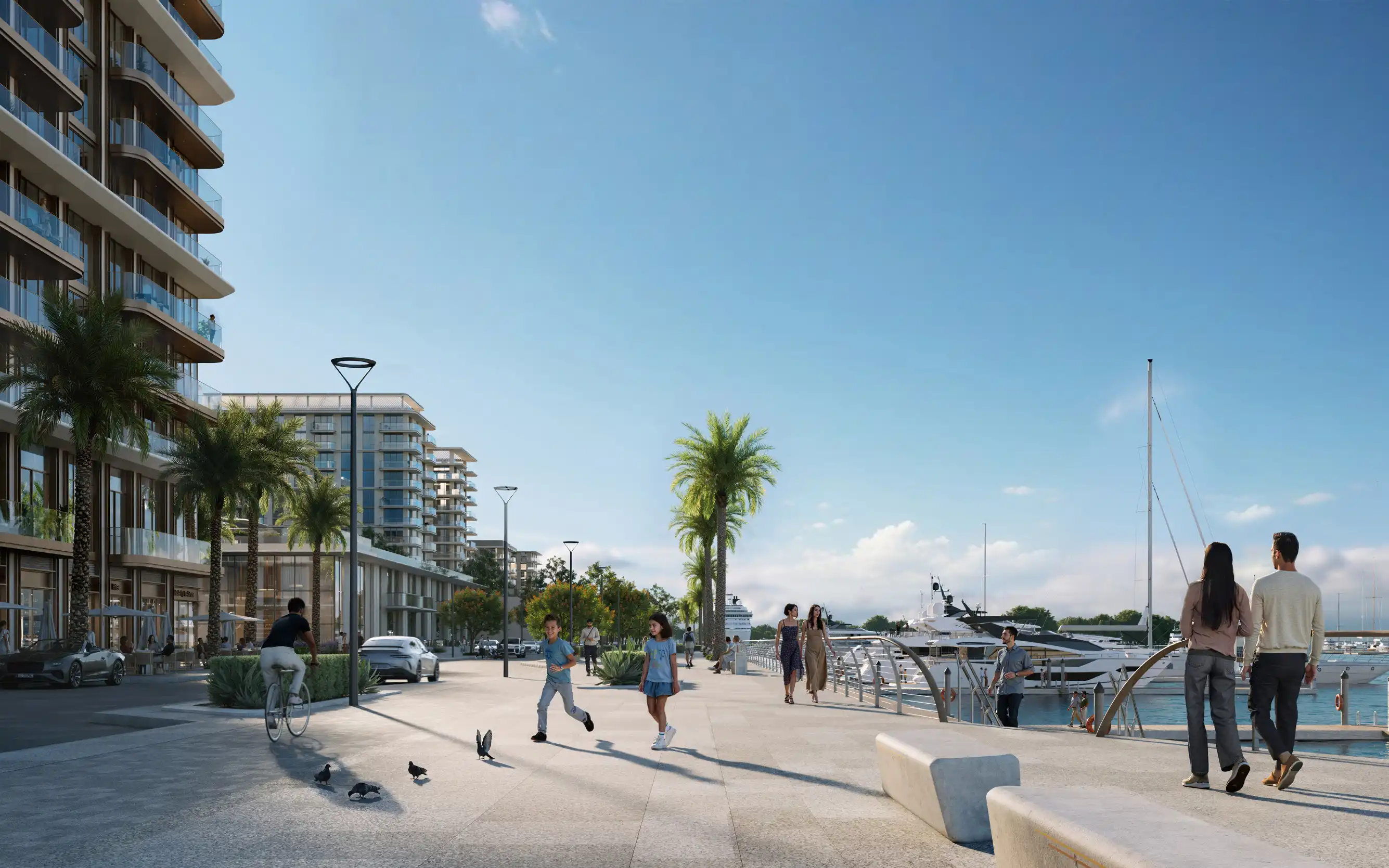 Private marina access and superyacht facilities