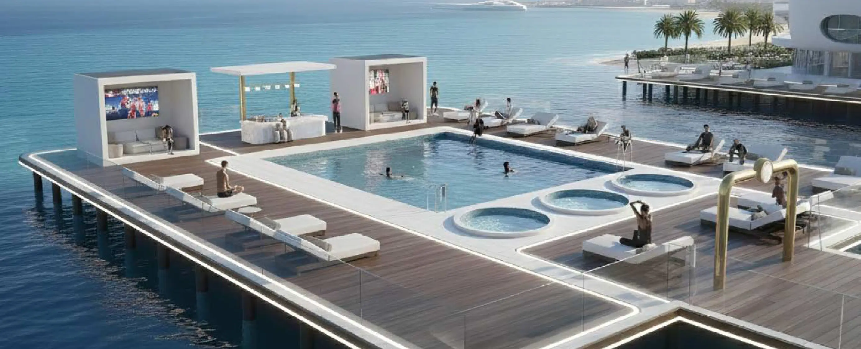 Recovery pier and waterfront wellness