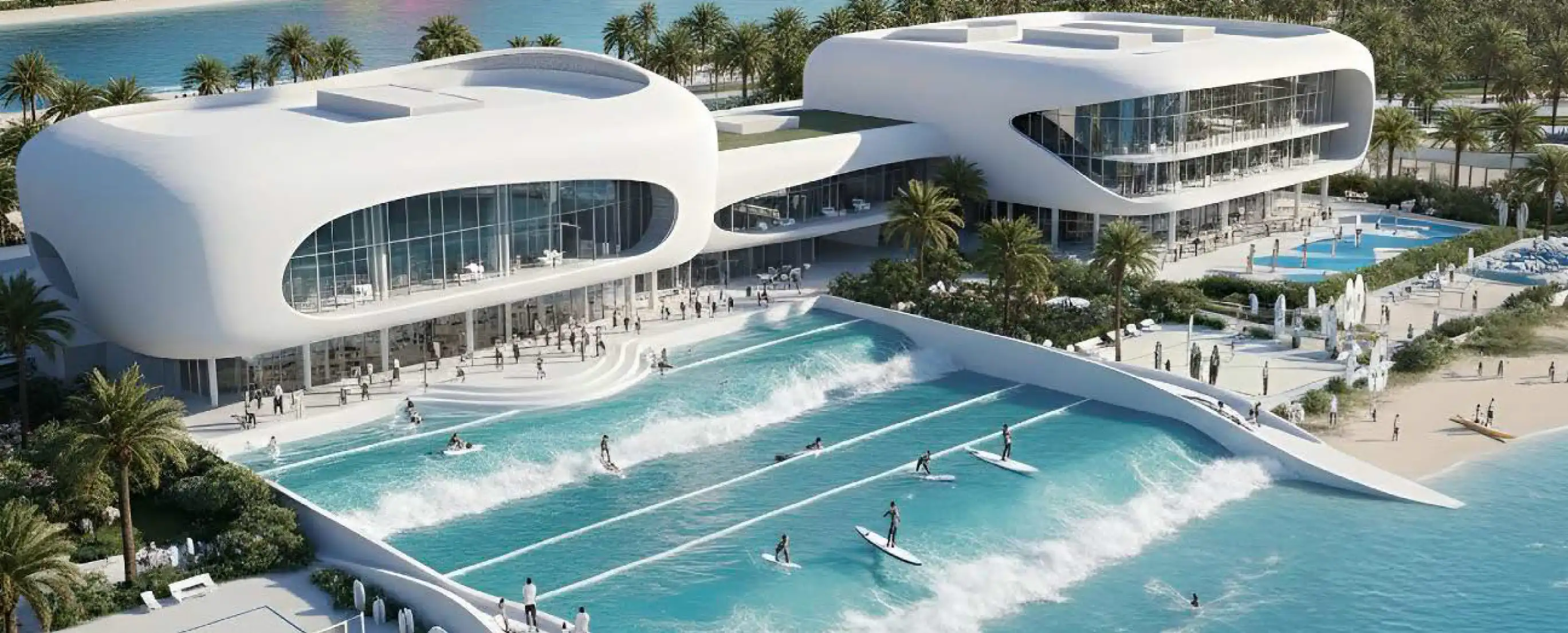 Watersports club and waterfront leisure