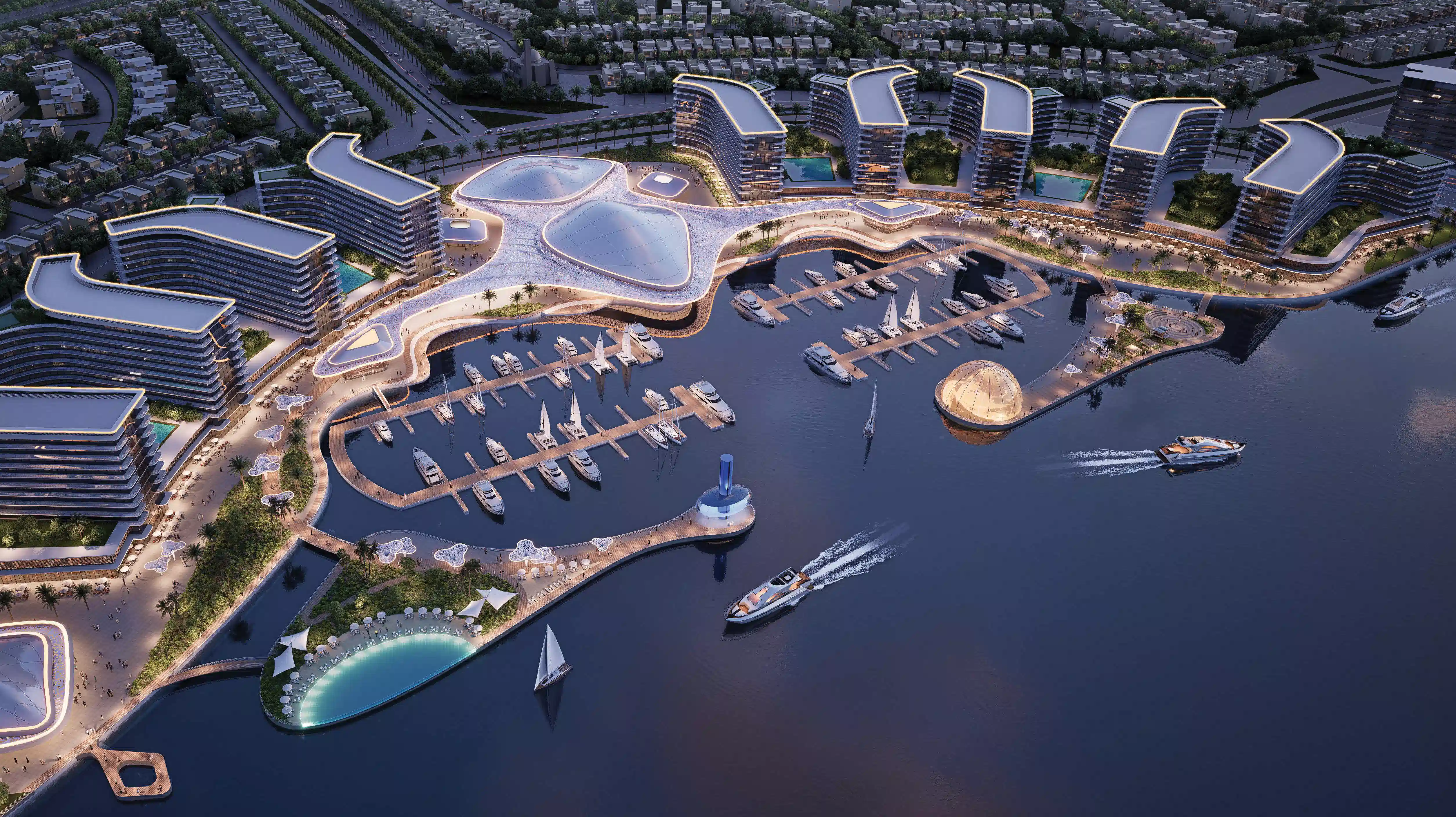 Sobha City Abu Dhabi master-planned community with green spaces and residences in Al Bahiya, Abu Dhabi