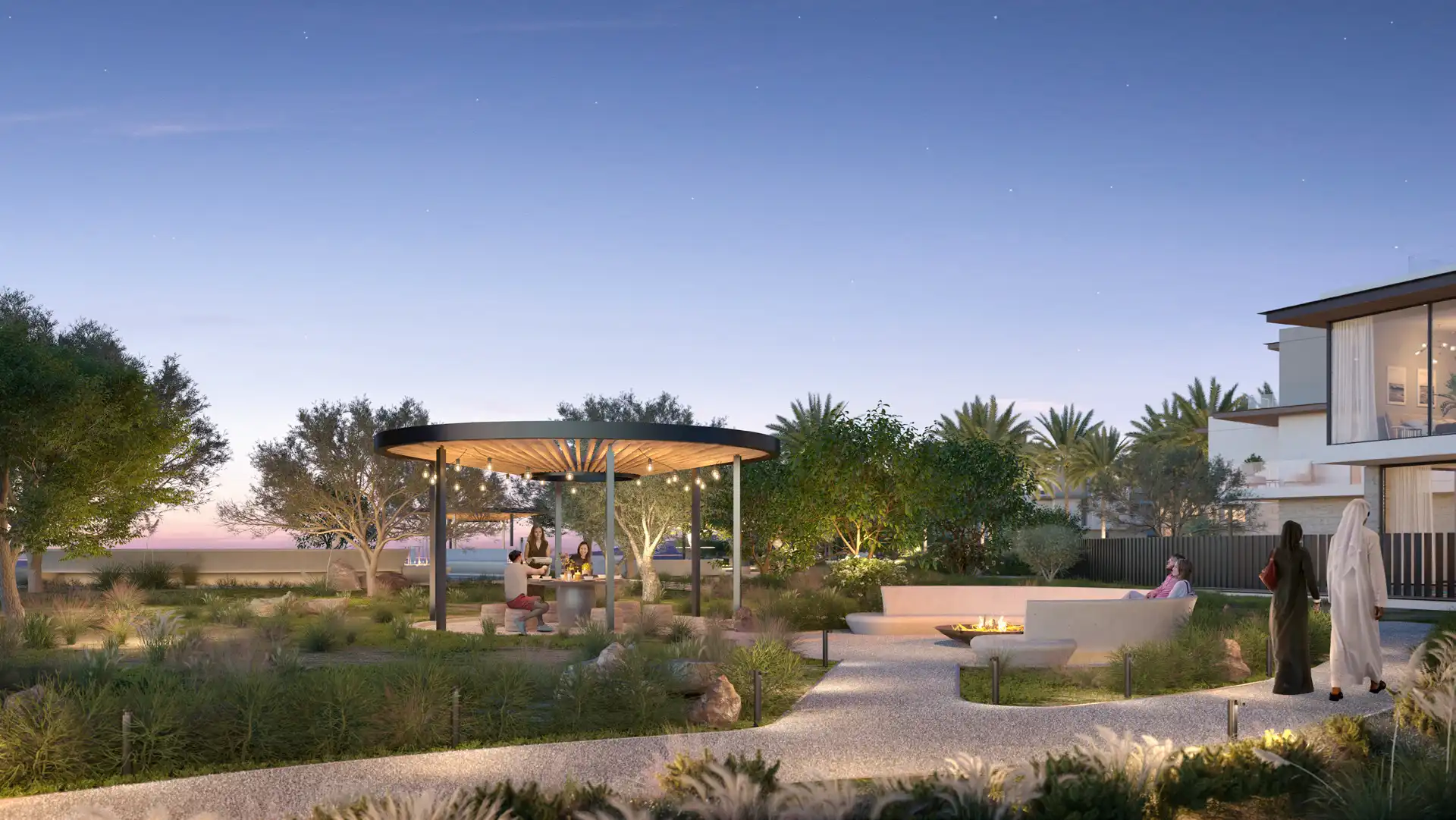 the valley by emaar sitting area