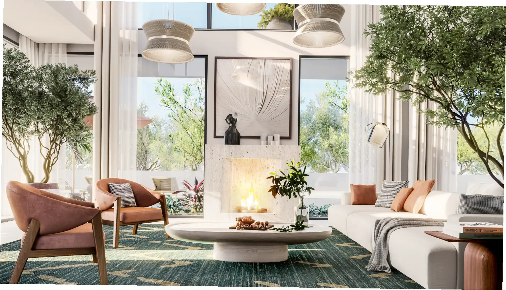 the valley by emaar fire pit