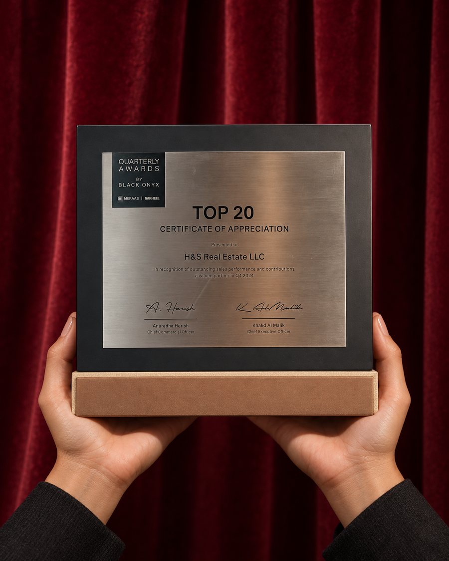Quarterly Awards Top 20 Certificate — Meraas, 2024